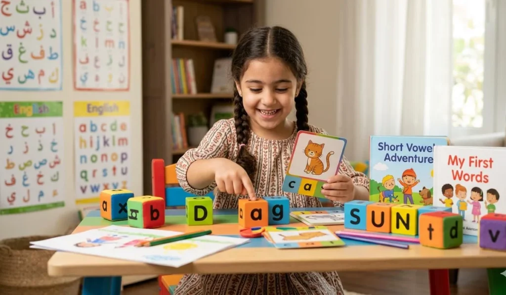 تعليم Short Vowels للأطفال