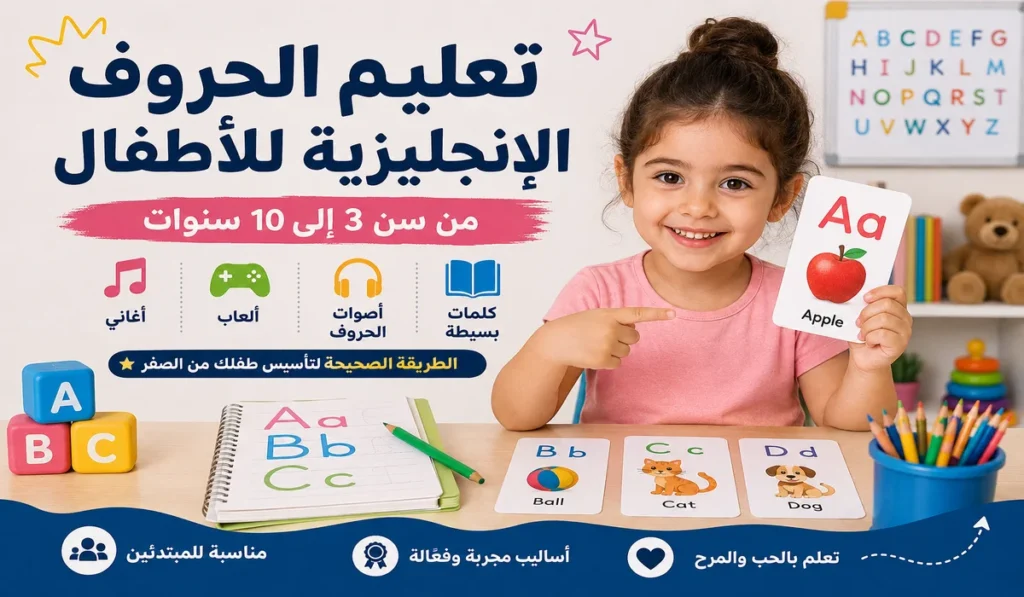 تعليم الحروف الإنجليزية للأطفال